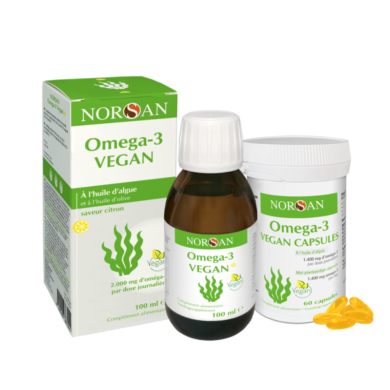 Omega 3 vegetal EPA et DHA Pack Omega3 Vegan NORSAN